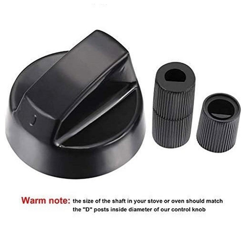 Replacement Control Knobs Set Including 4 Knobs and 12 Adapters for Stoves Ranges Ovens and Outdoor Appliances