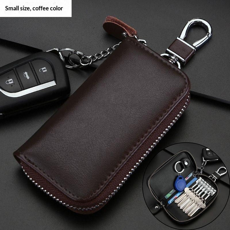 Zipper Key Bag for Men and Women Large Capacity Car Key Holder Ideal for Waist Hanging