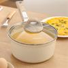 Donnor Milk Pot Non Stick Ceramic Glaze Baby Compliment Food Pot Porridge Saucepan Sauce Pot with Lid for Gas Induction Cooker