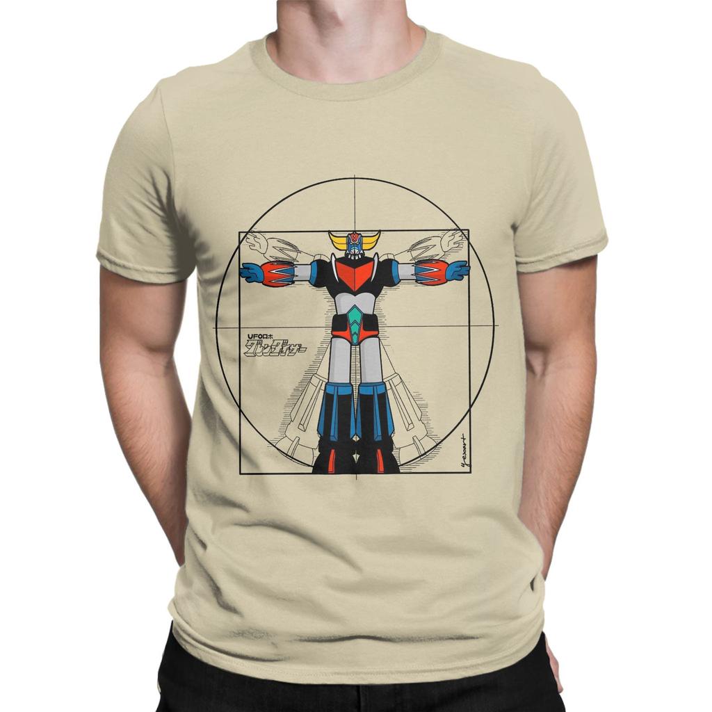 Vintage T-Shirt Summer Goldoraks    Popular T Shirts UFO Robot  Cotton Tshirt for Male Y2K Fun Design Short Sleeve Tops