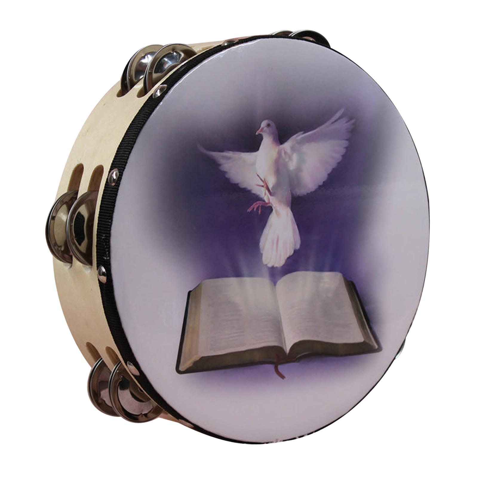 

Тамбурин двухрядный ударный звон ручной инструмент игрушка для вечеринки выступление 8 дюймов оригинал 8in Original Color