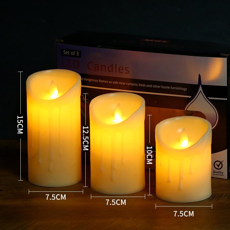 Cross-Border LED Candle Lights for Home, Weddings, and National Day Decor