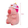 Capybara Plush Toy with Detachable Beanie - Cute Stuffed Animal for Kids