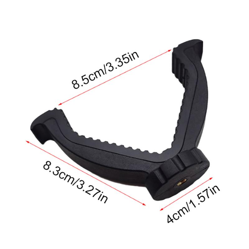 Τακτική Βαρέως Τύπου Υποστήριξη Σκοποβολής V Yoke με Κορυφαία Βάση με Σπείρωμα 1/4 για Τρίποδα Κυνηγιού, Δίποδο, Μονόποδο