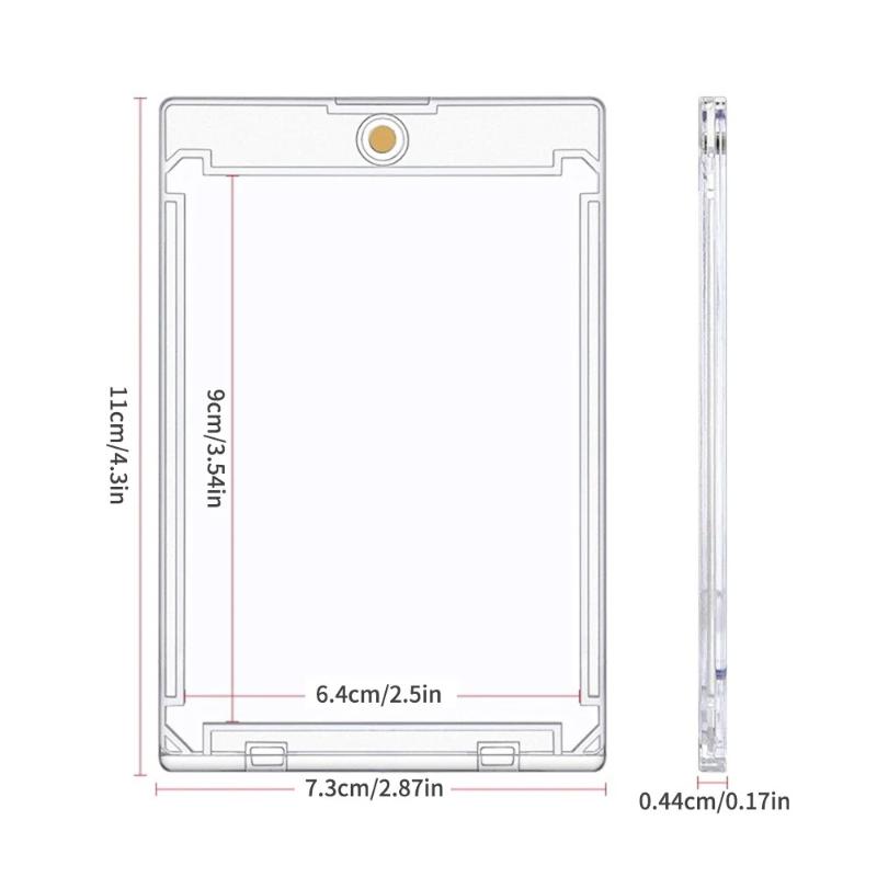 5/10PCS  Kpop Idol Photo Protective Sleeves Clear Card Holder Magnetic Attraction Type Gaming Sports Trading Card Display Case