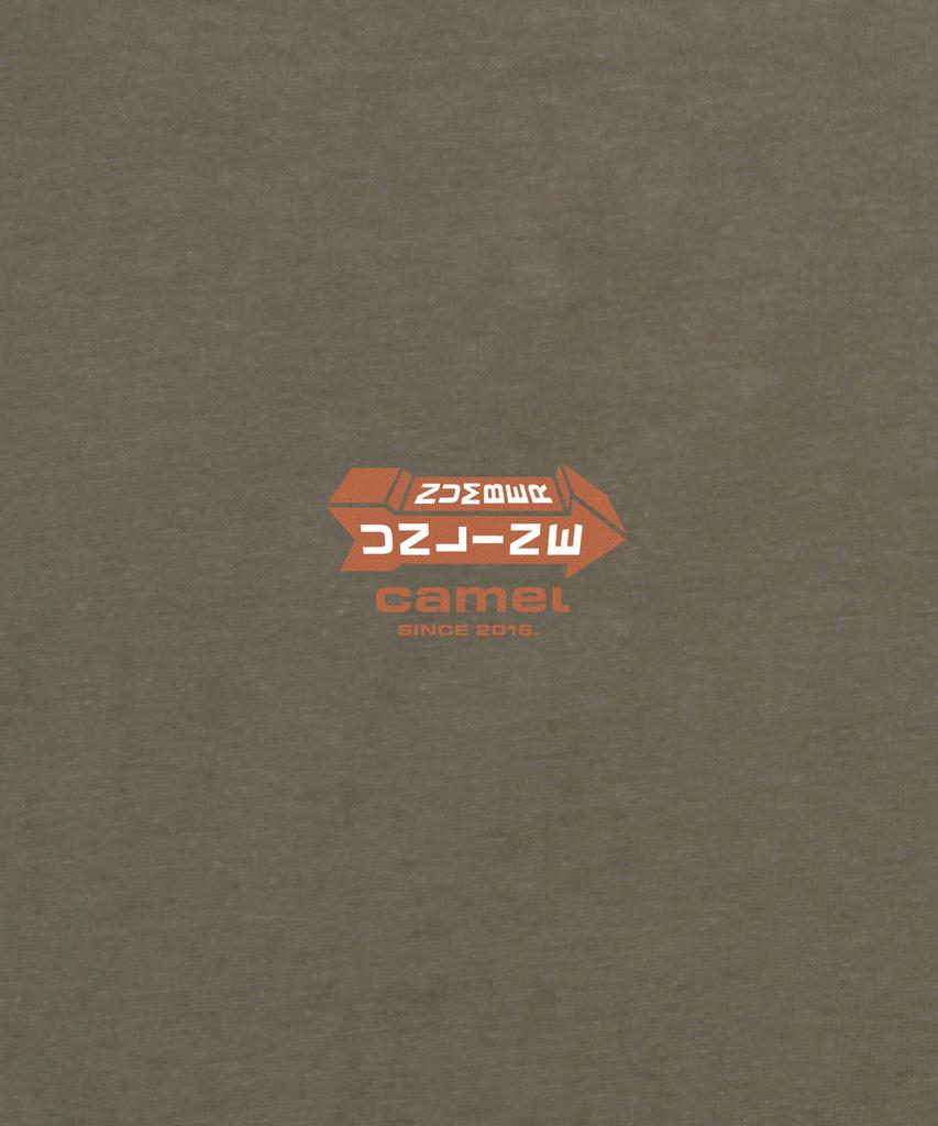 CAMEL WORK Online Number Short Sleeve T-Shirt (Khaki)