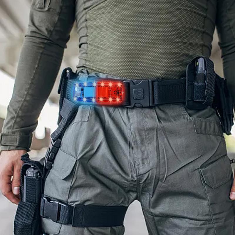 LED Safety Light Shoulder Light Warning Strobe Shoulder Flashlight USB Charging LED Light IP65 Waterproof Safety Strobe Light