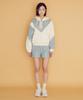 MAYOL Color Block Lounge Shorts_Dusty Blue