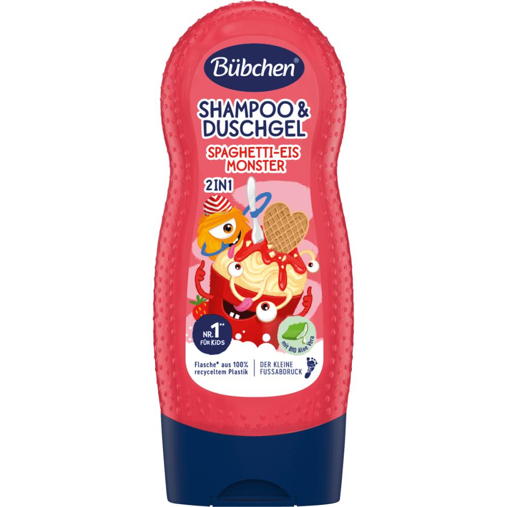Bubchen Kids Shampoo & Shower Gel 2in1 Ice Cream Monster 230ml