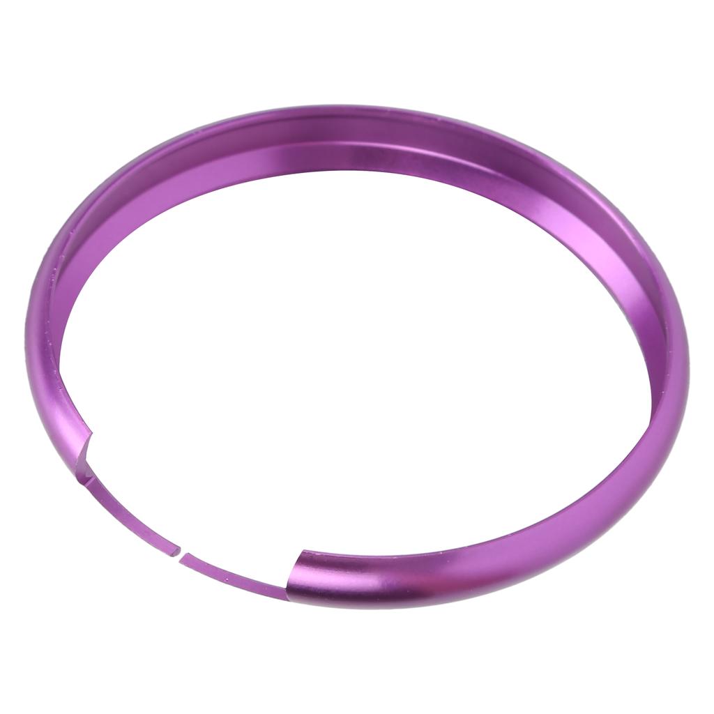 Car Remote Key Fob Decorative Ring Trim Purple Aluminum Replacement for MINI R55 R56 R57 R58 R59 R60 2008‑on