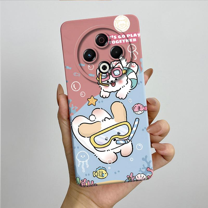 For Tecno Spark 30 4G KL6 Phone Case Cover Silicone Sweet Painted Shell Cartoon Funda Lovely Printed Protective Casing Coque