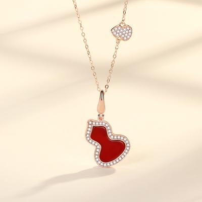 Gourd Necklace Women's Fashion Light Luxury Niche High-end Design Pendant Accessories