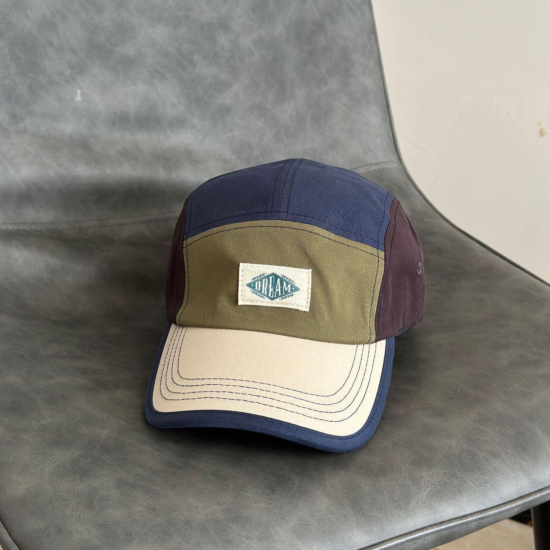 

Новая бейсболка в стиле ретро из пяти частей, подходящая по цвету, детская, всесезонная, универсальная, повседневная, солнцезащитная, уличная кепка M（56-58cm） армия зеленый