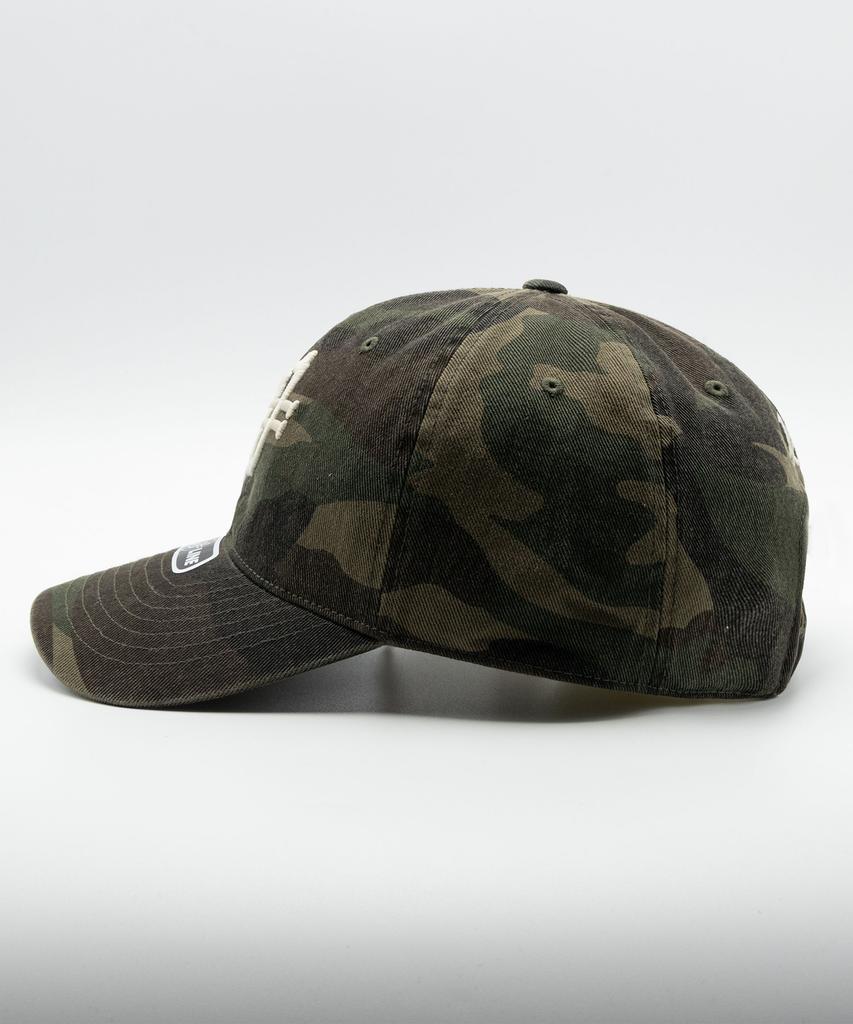 Wieoldeuwoldeu Born To Be Washed Camo Ball Cap