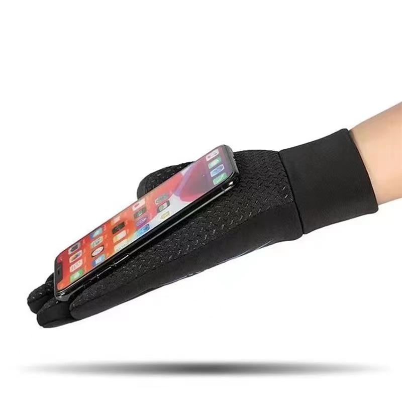 WRELS Herbst Winter Warme Fahrradhandschuhe Wasserdicht Thermisch Touchscreen Reiten Radfahren Skifahren Rutschfest Winter Fahrradhandschuhe Herren