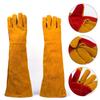 Animal Handling BBQ Fire Resistant Welding Glove Soldering Accessory Works Gloves Welding Gauntlets
