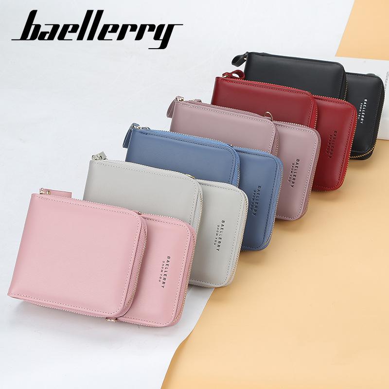 Baellerry Women Shoulder Bags Leather Fashion Zipper Crossbody Messenger Bag Ladies Phone Bags Purse