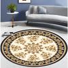 WTEMPO Round Ethnic Style Carpet Full Shop Washable Living Room Carpet Foldable Floor Mat