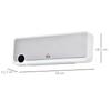 Wall-Mounted Fan Heater 2000W with Remote Control, 3 Operating Modes, LED Display 12h Timer