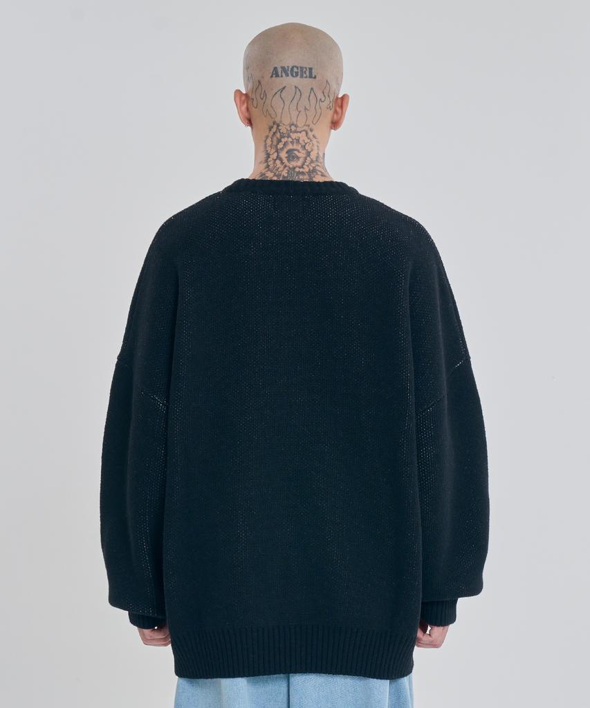 AJOBYAJO [Pba] Dbof Wool Knit Sweater [Black]