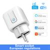 Smart Plug Wifi Socket Eu 16A/20A With Power Monitor Timing Function Tuya Smart Life App Control Works With Alexa Google Home