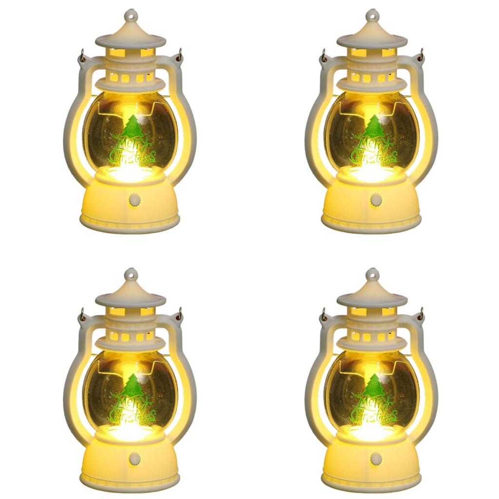 2026 Christmas Ornaments with Battery LED Lantern Light Santa Claus Merry Christmas Decorations for Home Xmas Navidad Noel Gift