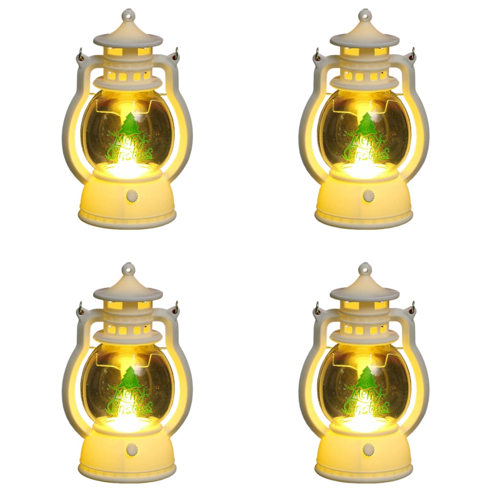 

2026 Christmas Ornaments with Battery LED Lantern Light Santa Claus Merry Christmas Decorations for Home Xmas Navidad Noel Gift
