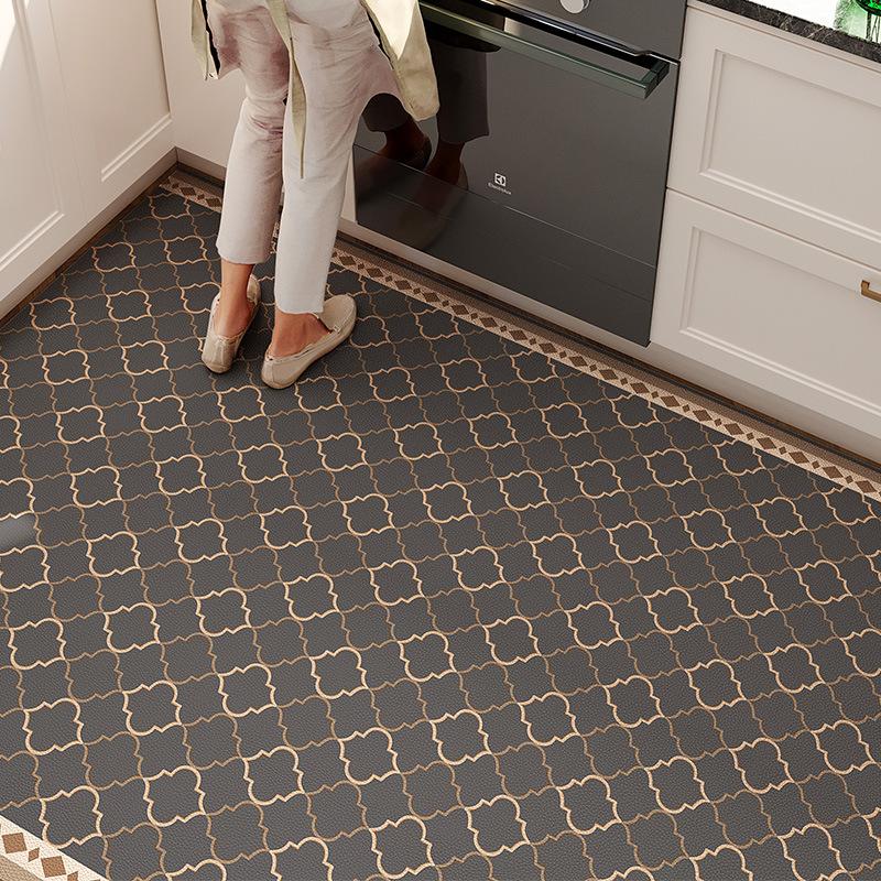 Minimalist Style Carpets Pvc Leather Washable Carpet Living Room Bedroom Cloakroom Rugs Balcony Kitchen Waterproof Non-slip Rug