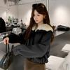 Big lapel velvet thickened short pie to overcome the tide of women's coats in winter new fashion warm cotton clothes