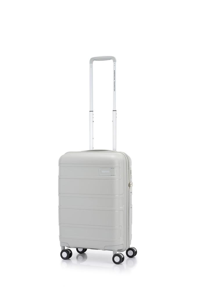 American Tourister LITEVLO Spinner TSA Cool Gray 55/20 Suitcase, Approved, Carry-on Compatible, 35L, 55cm, 2.1kg,