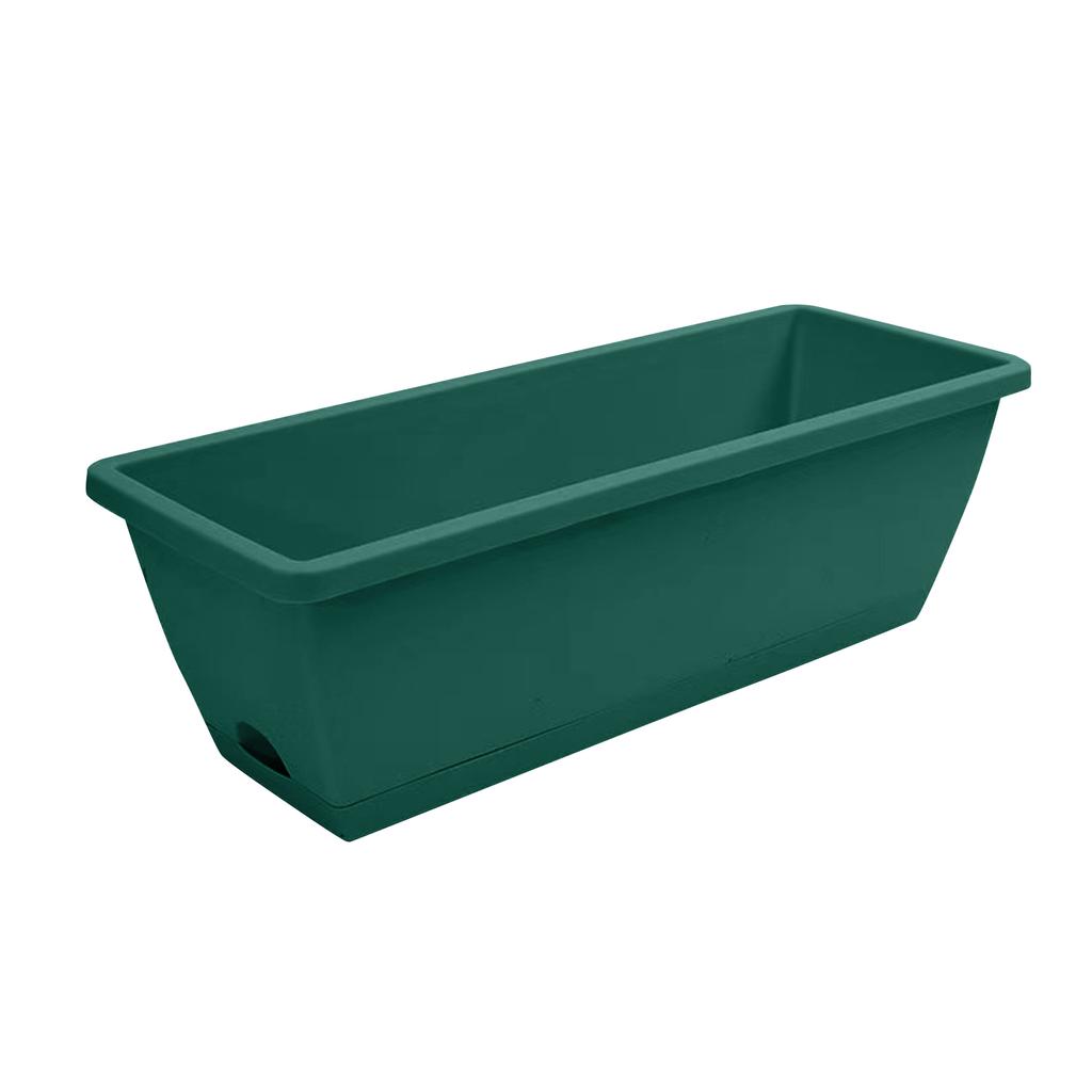 Ghiveci Mare cu Tavă pentru Grădinărit pe Balcon - 50cm 19cm 15cm