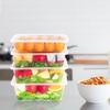 HUIHUADU Disposable Rectangular Takeaway Containers with Lids (300 Sets, 1000ml)