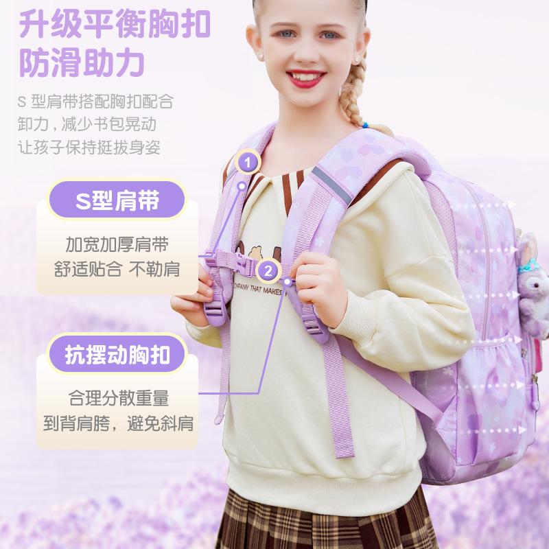 School Bag Girls Primary School Students Spine Care To Reduce the Burden Girls Children Backpack