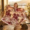 Blanket Soft Textured Striped Plush Throw  Cozy Warm Fuzzy Flannel For All Season  Breathable  Non Shedding  Machine Washable
