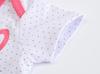 2025 Korean Style Summer Baby Girl Bodysuit Set - 3-Piece Newborn Rompers