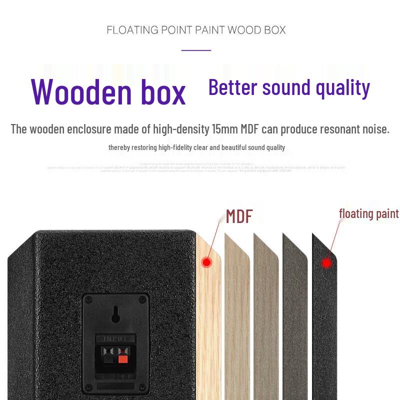 KAXISAIERS80 S80 8-inch Passive Conference Speaker CN Plug (adapter Included)