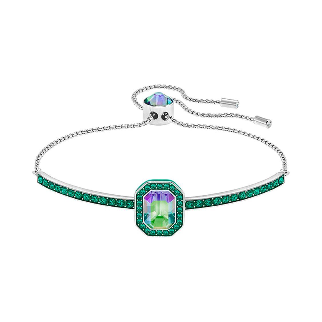 Swarovski New Gently Adjustable  Crystal Bracelet Women bracelet Green 5271815 Green,F