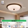 French Mid-Century Ceiling Light with American Retro and Song Dynasty Style - Eye-Friendly Lighting for Bedroom, Dining Room, or Study.