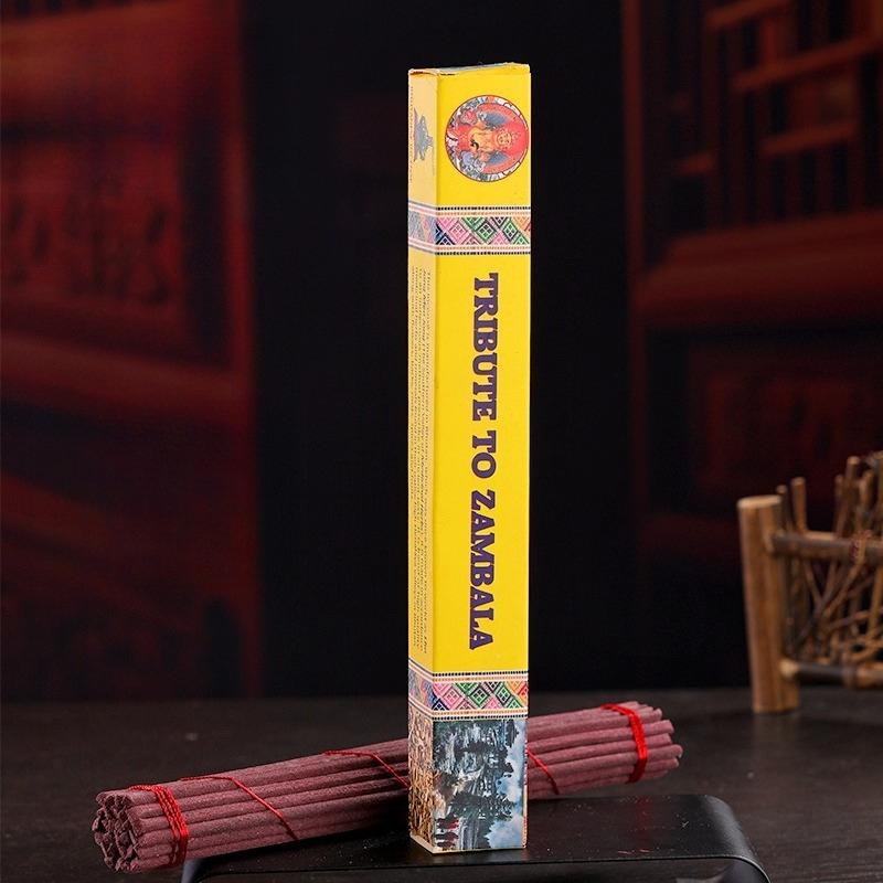 21см*4мм Непал Ручная работа Тибетский ладан для подношений Комнатное растение Травяное сырье Спокойный ум Помощь для медитации Сон Очистка воздуха God of Wealth