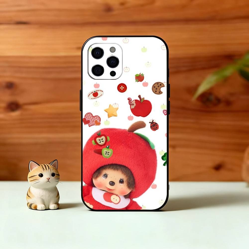 C-Cute M-monchhichis-s Phone Case Silicone Soft For IPhone 17 16 15 14 13 12 11 X XR Plus Pro Max Plus
