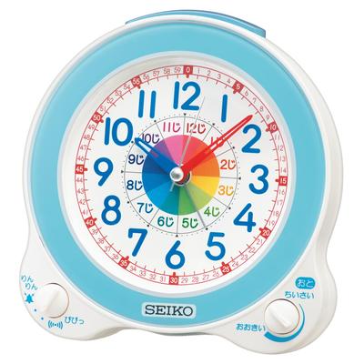 Clock Alarm Clock, Educational, Analog, Light Blue, 134 X 130 X 85mm, BC420L