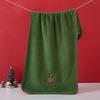 Holiday Festive Absorbent Cleaning Cloths With Embroidered Design For Gift Exchange