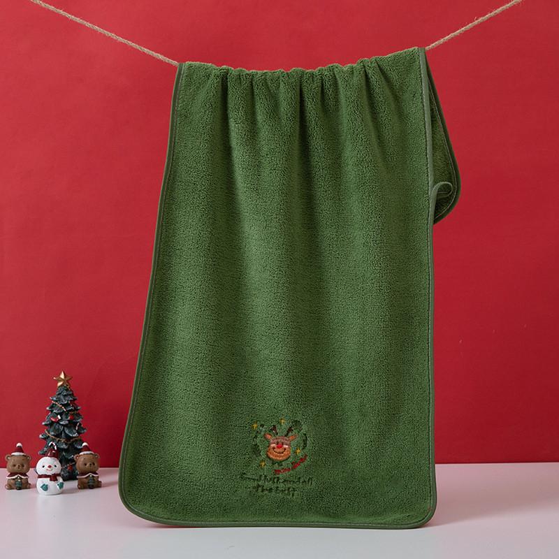 Holiday Festive Absorbent Cleaning Cloths With Embroidered Design For Gift Exchange