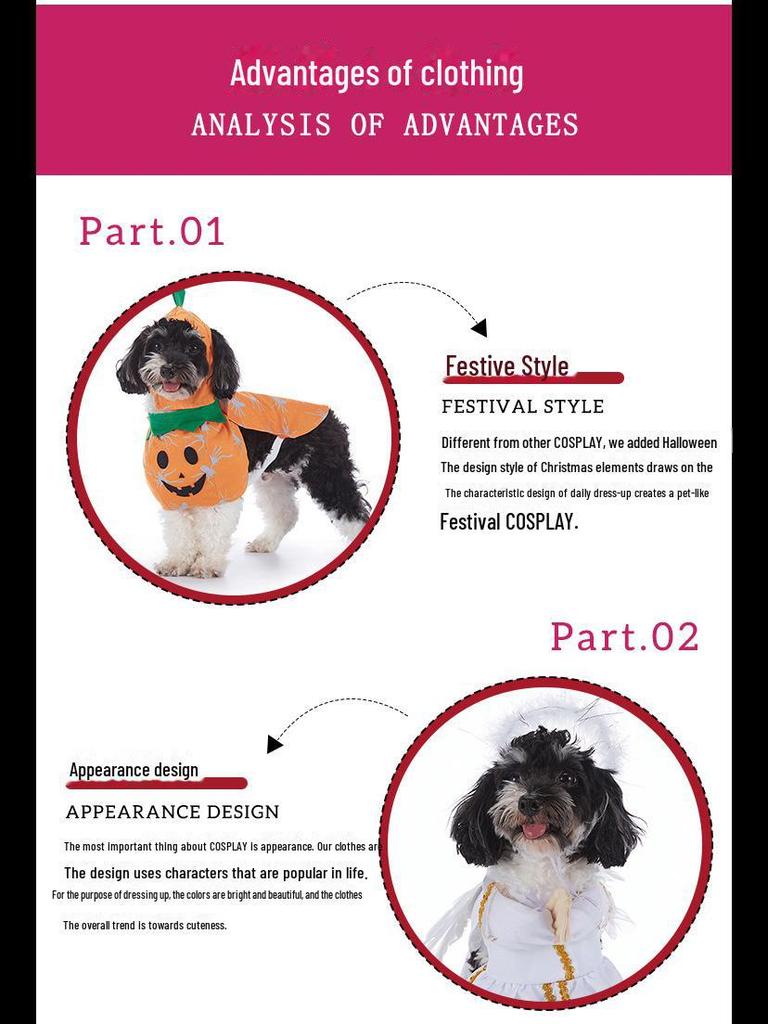 Grenzüberschreitende neue Haustierkleidung: Lustiges Thor Halloweenkostüm für Hunde - Teddy & Schnauzer