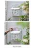 European Style Embossed Floral & Bird Wall-mounted Mailbox - Outdoor Garden Decoration & Indoor Storage