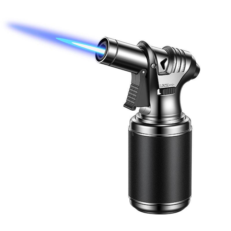 Large-Capacity Windproof Metal Torch: Direct Flame Outdoor BBQ and Kitchen Lighter