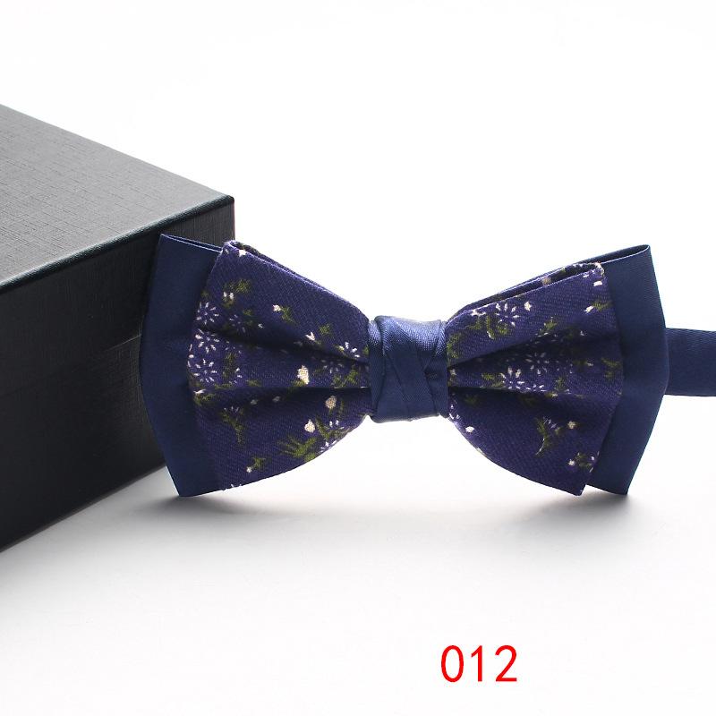 Shuangpin Men'S Bow Tie Business Trend Color Weaving Jacquard Suit Accessories Retro Bow Tie