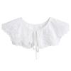 Women Lovely Lace Faux Collar Embroidery False Collar Breathable Summer White Collar Necklace Dress Shirt Collar Shawl
