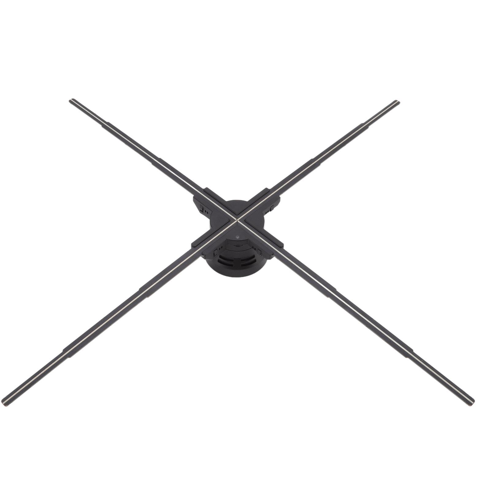 

3D голографический вентилятор-проектор диаметром 30,7 дюйма HD 928 шт. светодиодных бусин с поддержкой рекламы через WiFi-приложение US Plug