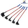 Car PTO Power Cord Socket with Fuse Box for Non-Destructive Wiring, Medium Small Mini with Long Leg